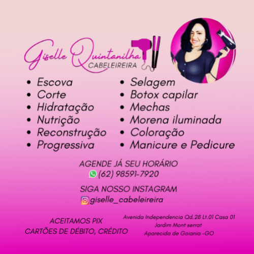 GISELLE QUINTANILHA CABELEIREIRA Goiânia GO