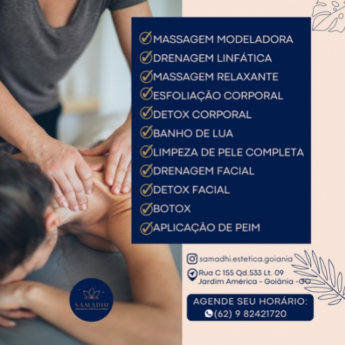 Samadhi massagem e Estética Goiânia Goiânia GO